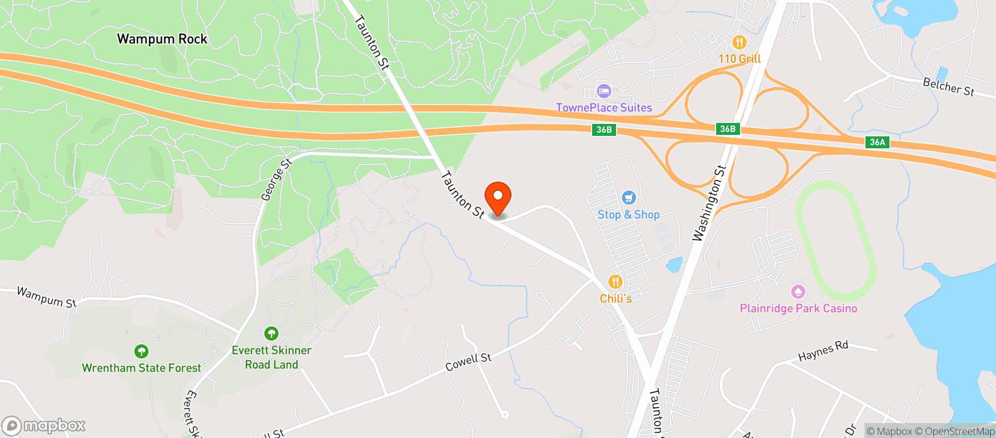 Map showing Target