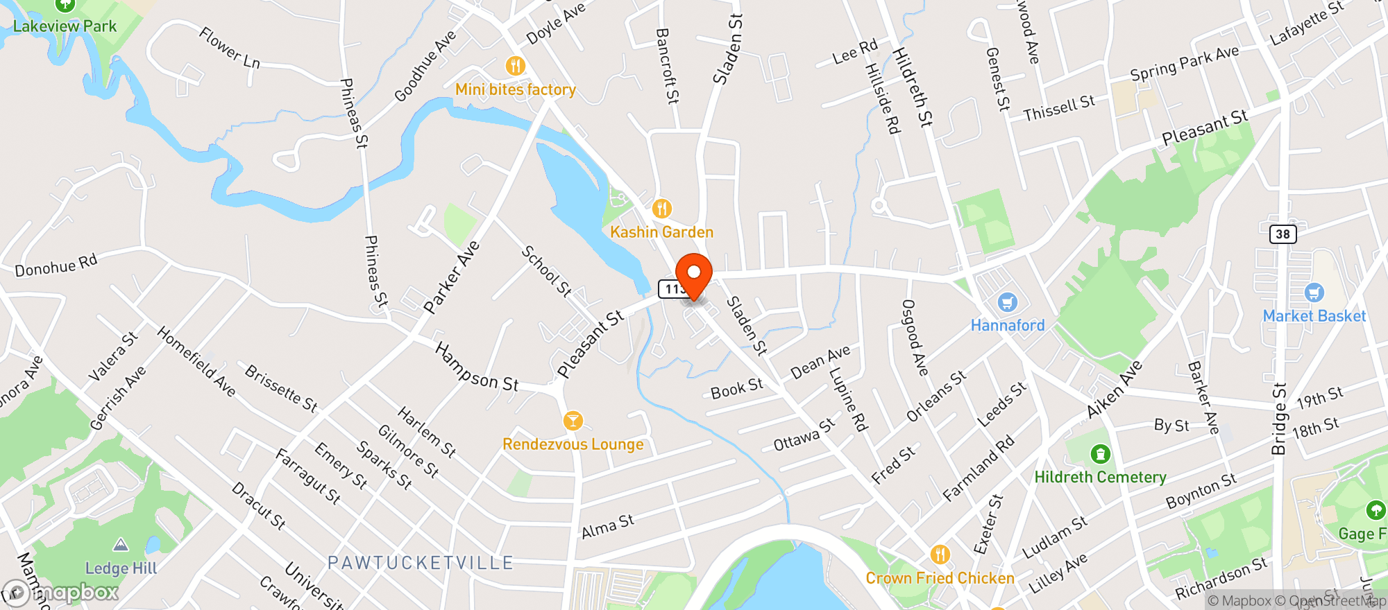 Map showing Nasons Quick Mart