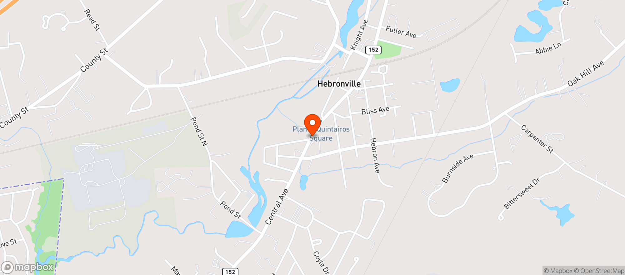 Map showing Oakhill Package Store