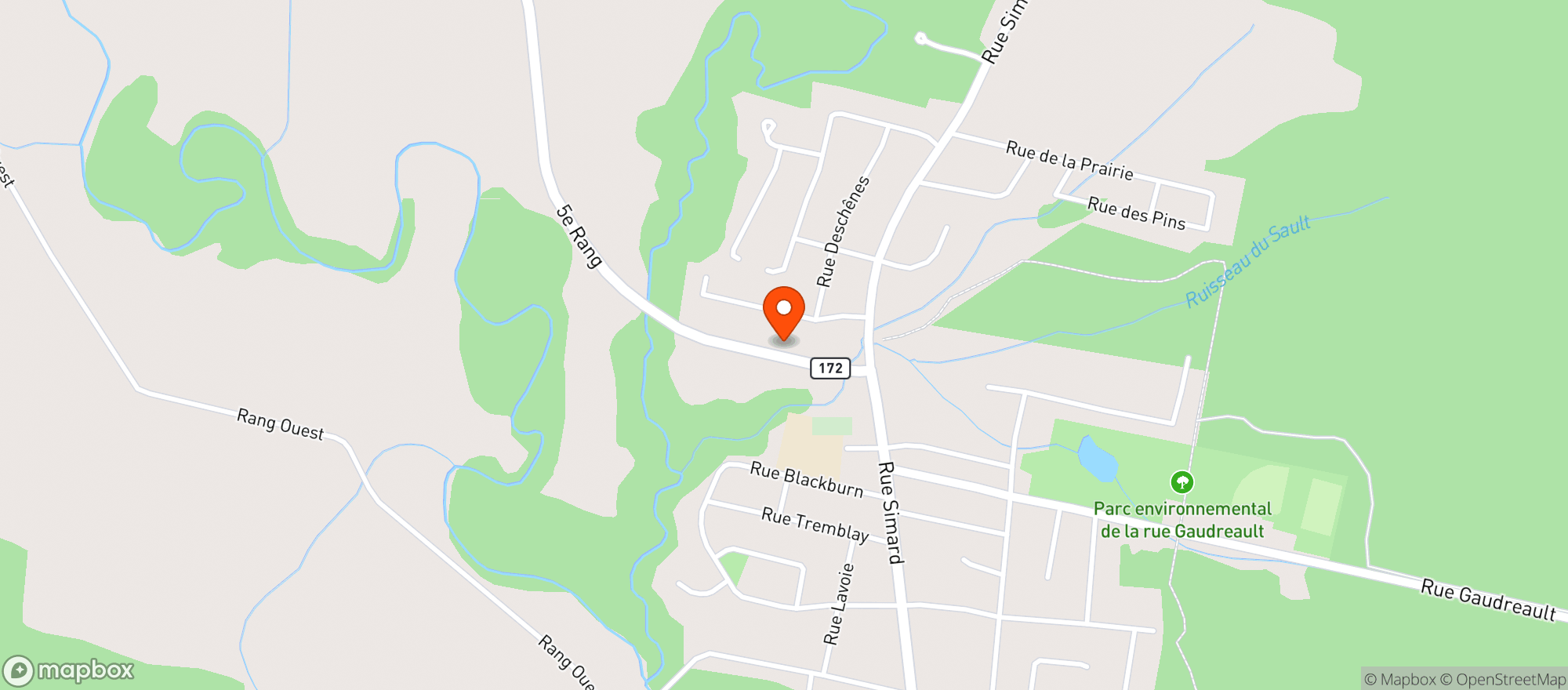Map showing Marche Asselin & Fils #8797
