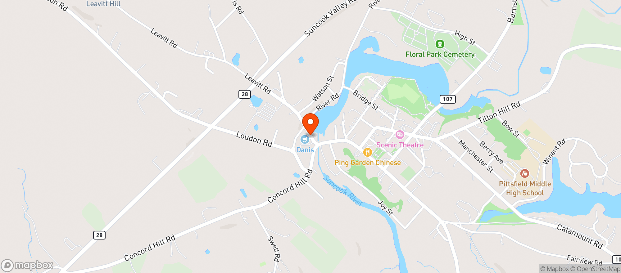 Map showing Danis Supermarket