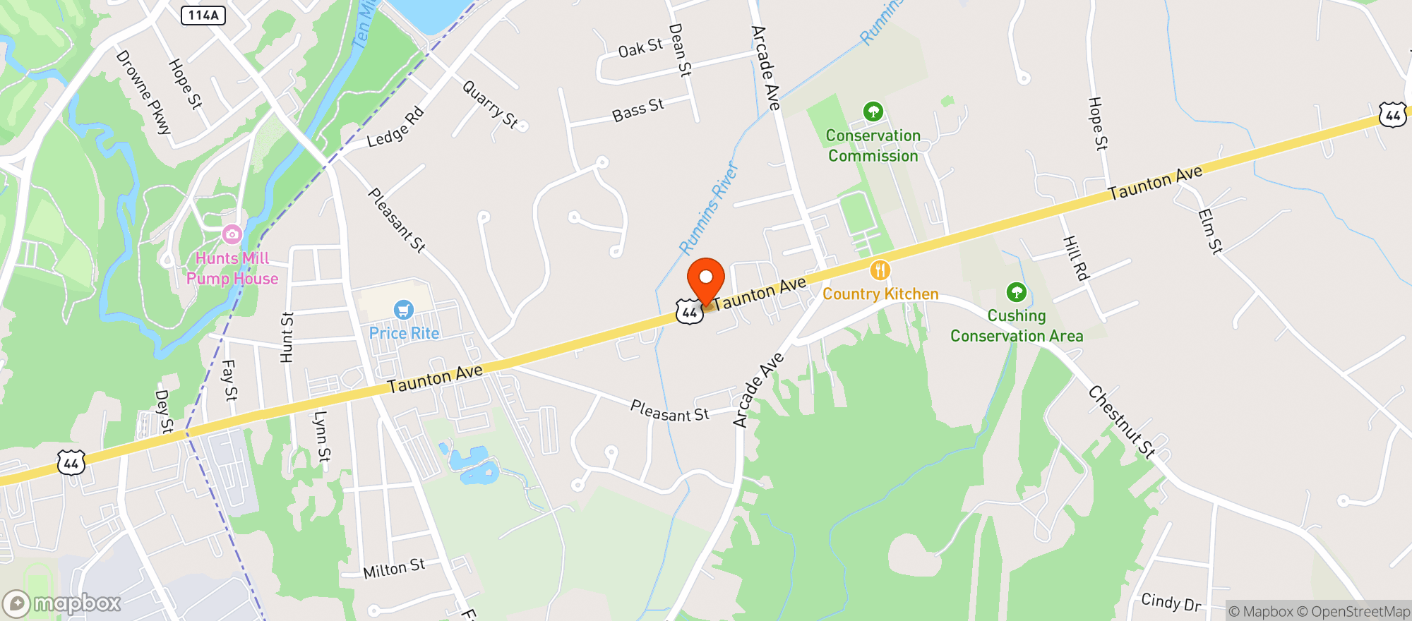 Map showing Totis Grille & Pizzeria