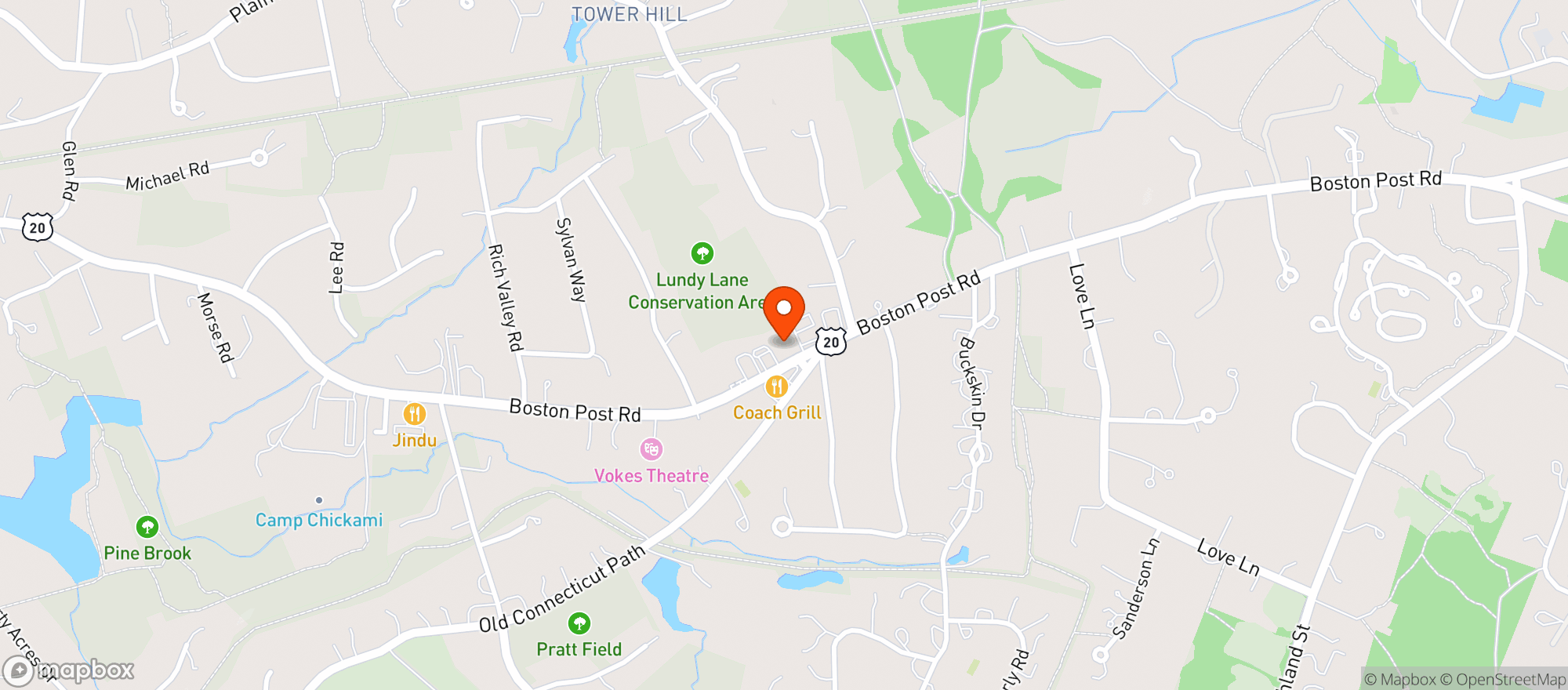 Map showing Liquor Hub
