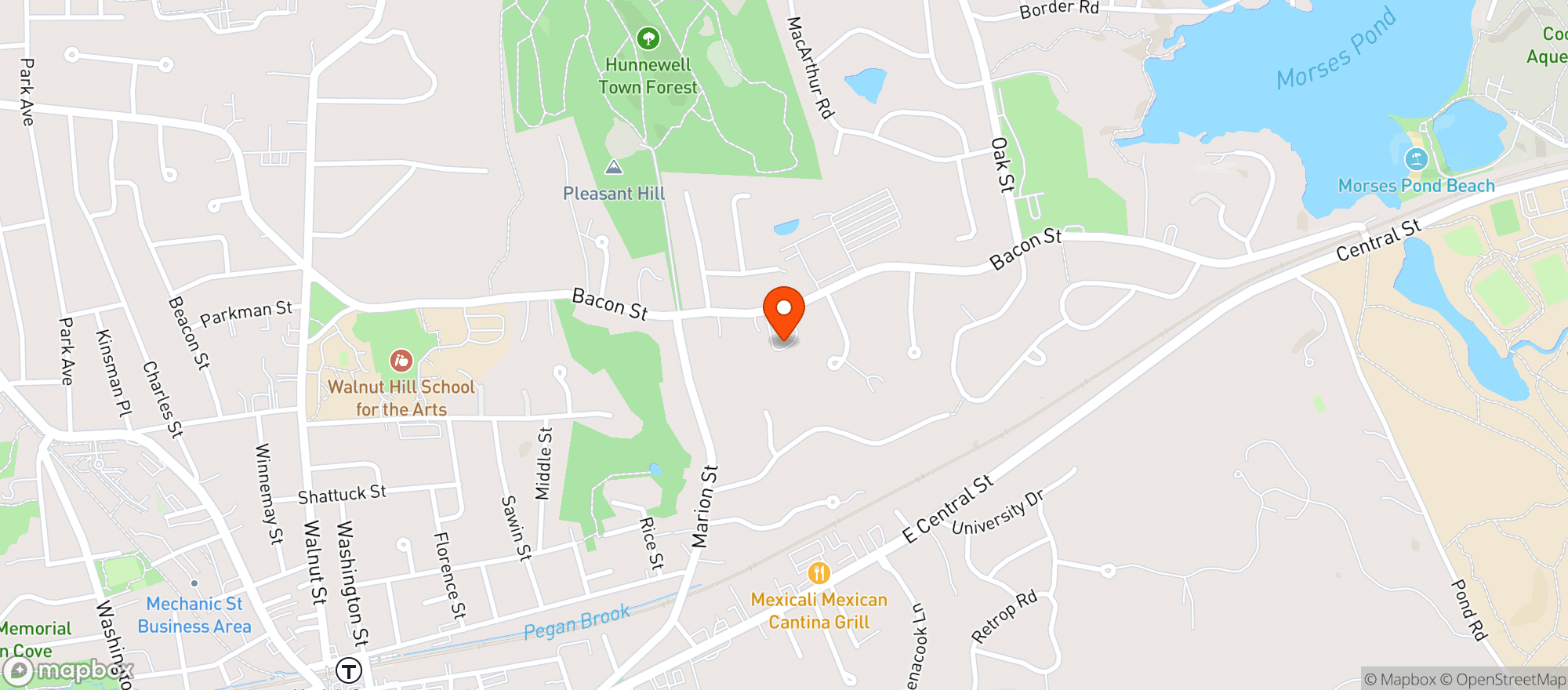 Map showing Tilly & Salvy's Bacon Str