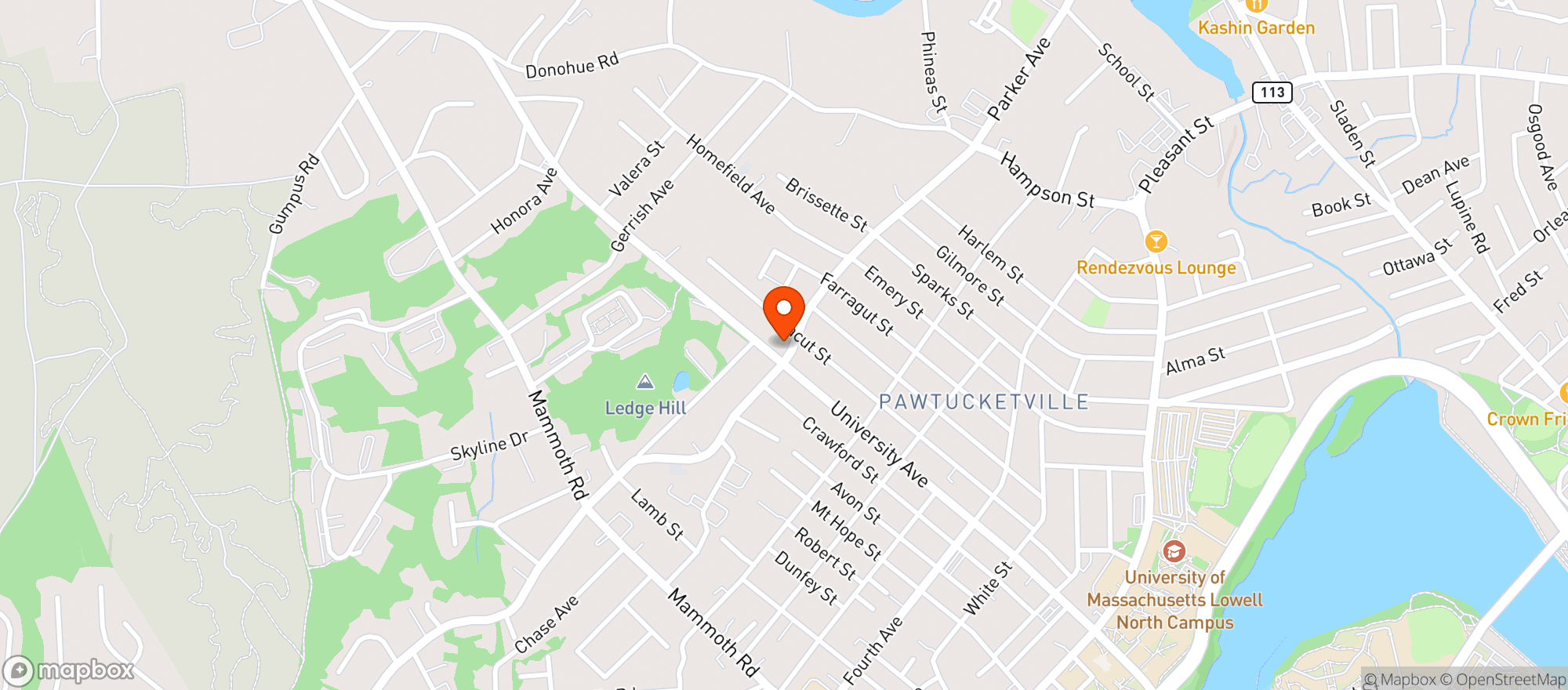 Map showing Mackie's All in One