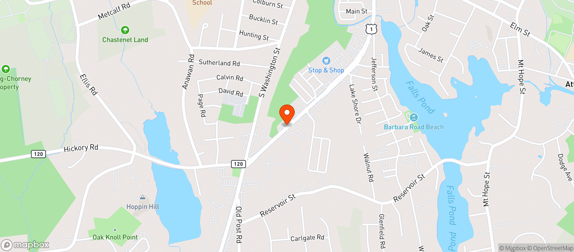 Map showing DENNYS LIQUOR