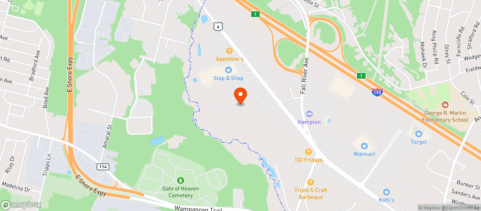Map showing Gnc