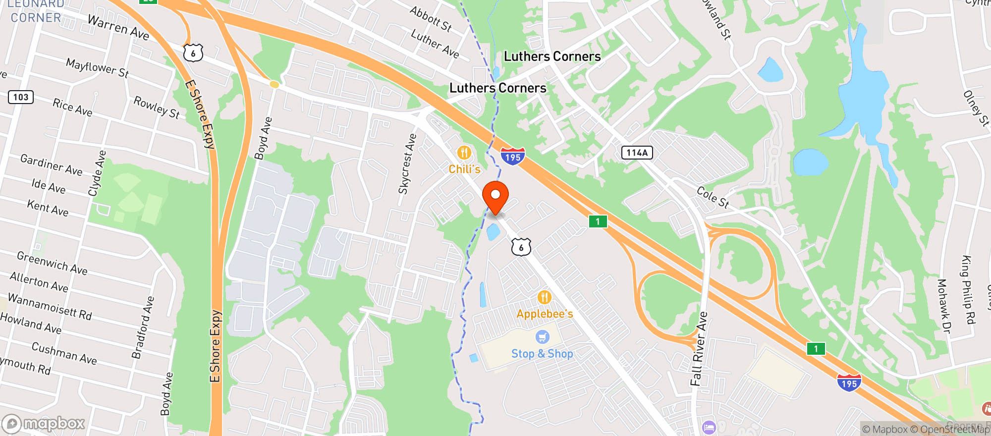 Map showing Stop & Shop