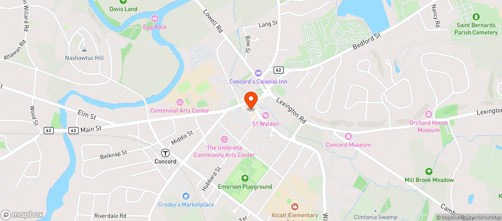 Map showing Walden Liquors