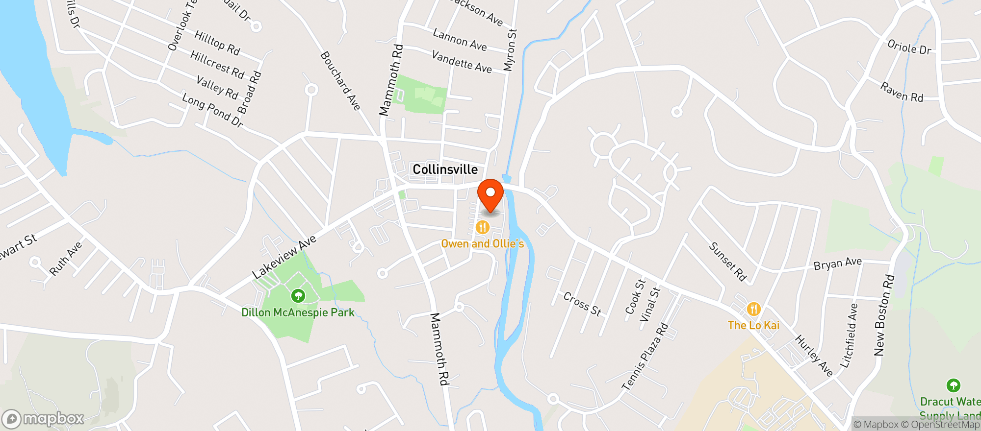 Map showing Owen & Ollies Rest & Pub