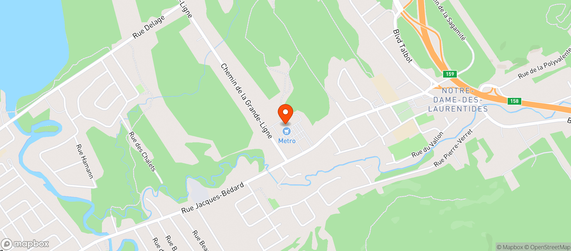 Map showing Boucherie L'amiral Inc. #5751