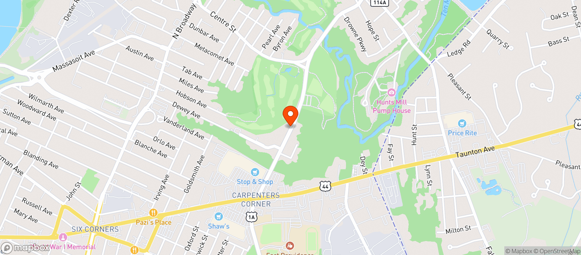 Map showing Stop & Shop