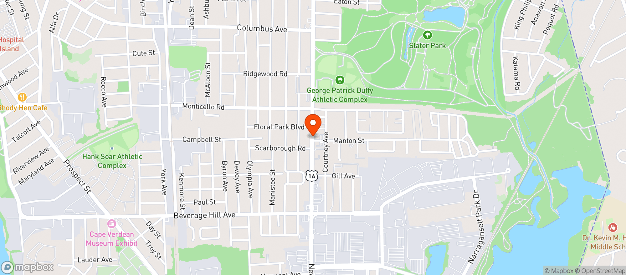 Map showing BLACKSTONE WINE AND SPIRITS