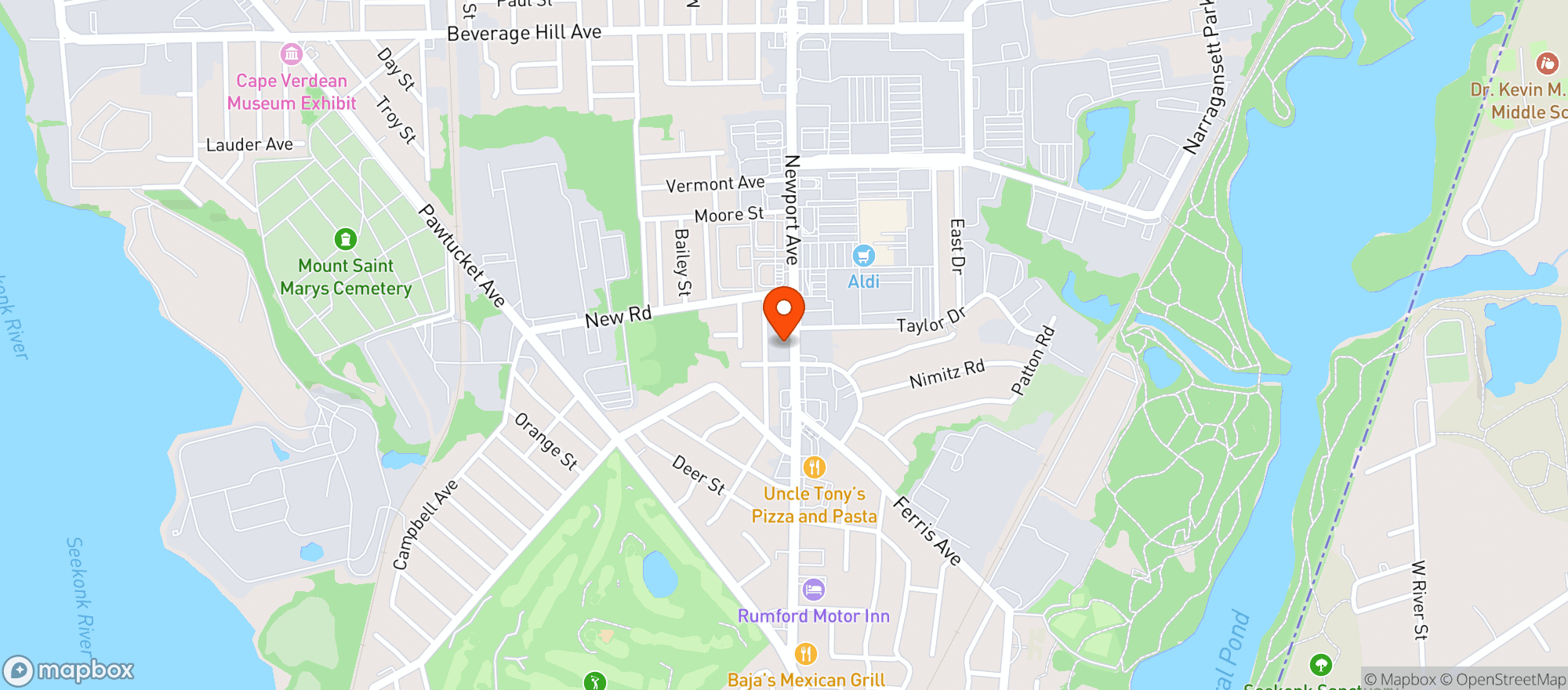 Map showing Town Wine & Spirits