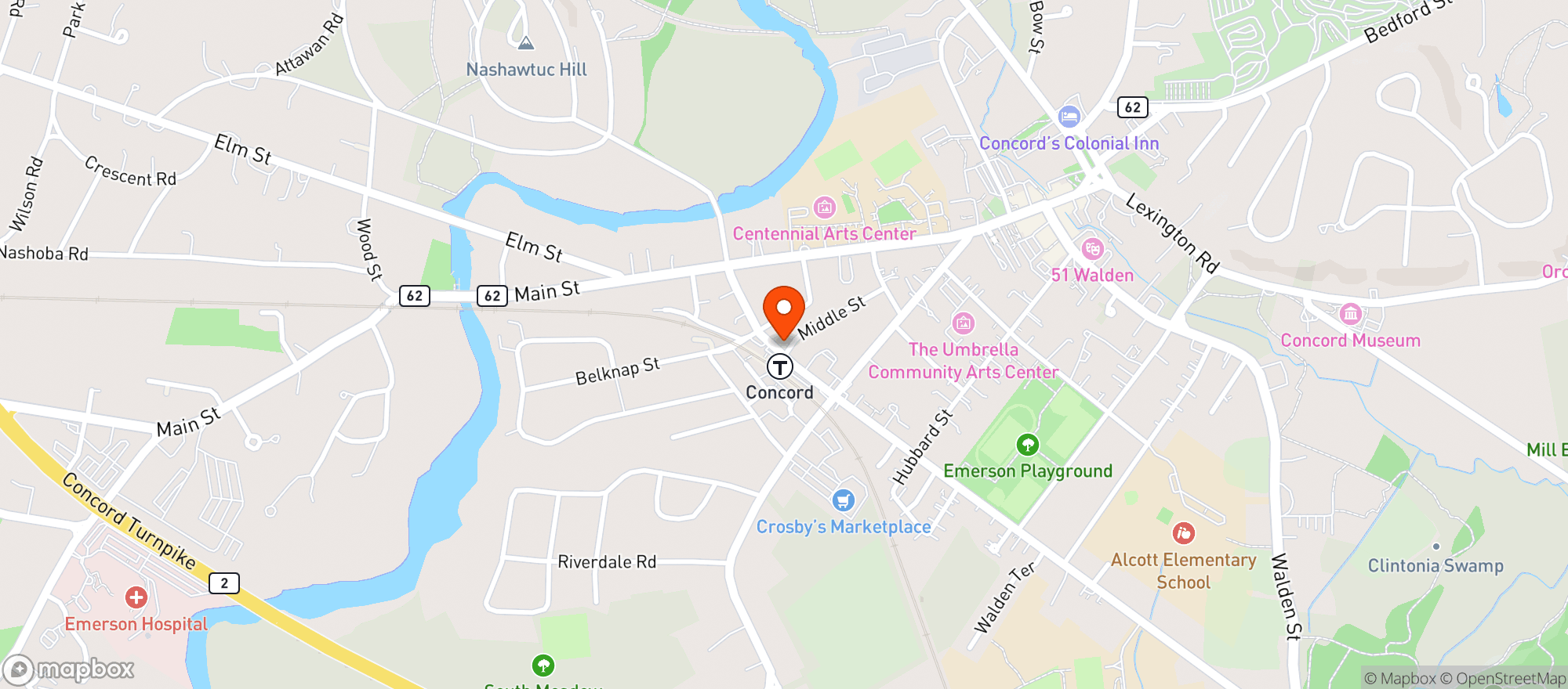 Map showing Concord Provision