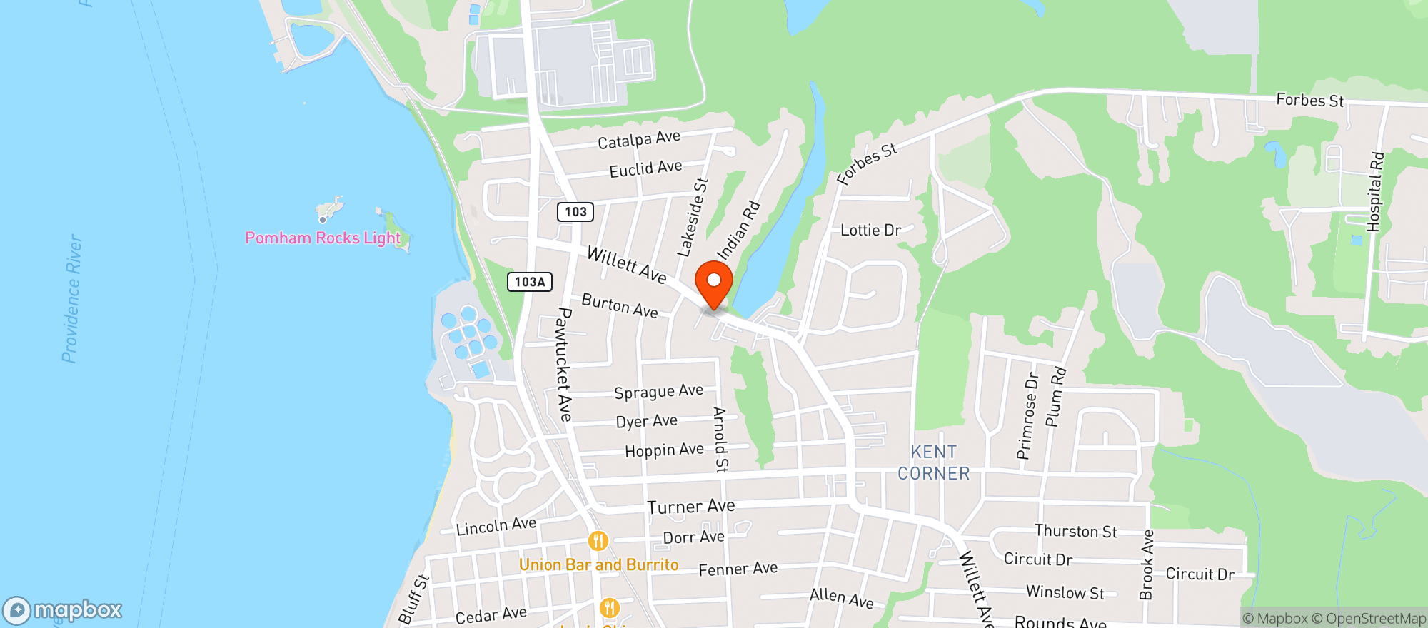 Map showing Clifts Liquors