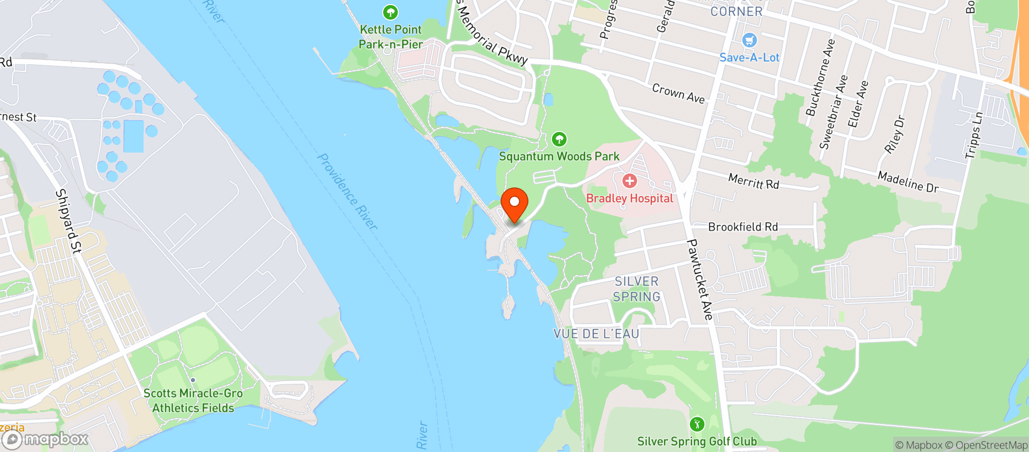 Map showing Squantum Assn