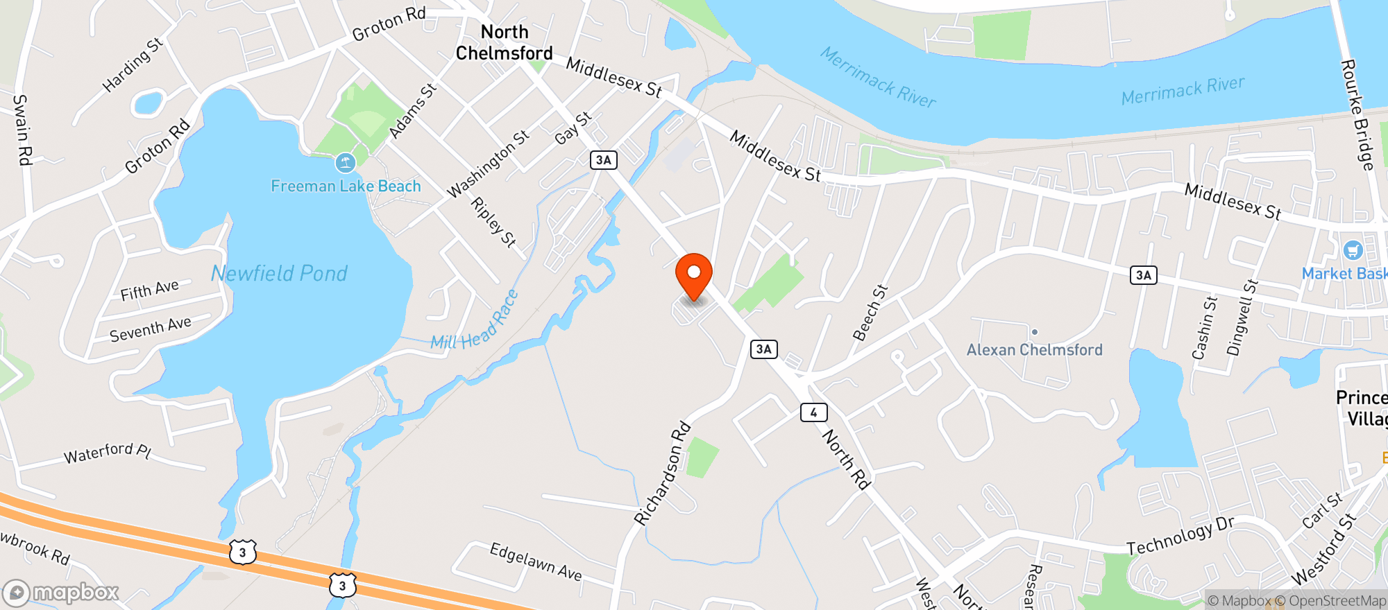 Map showing Princeton Station