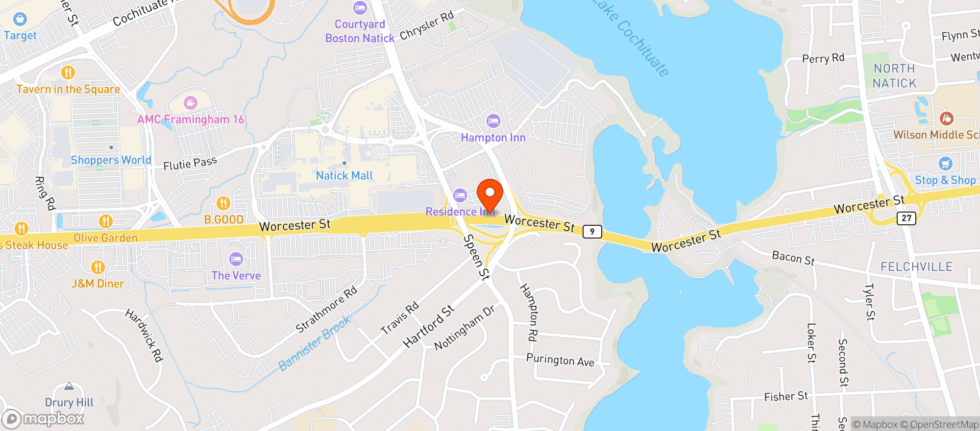 Map showing Gnc