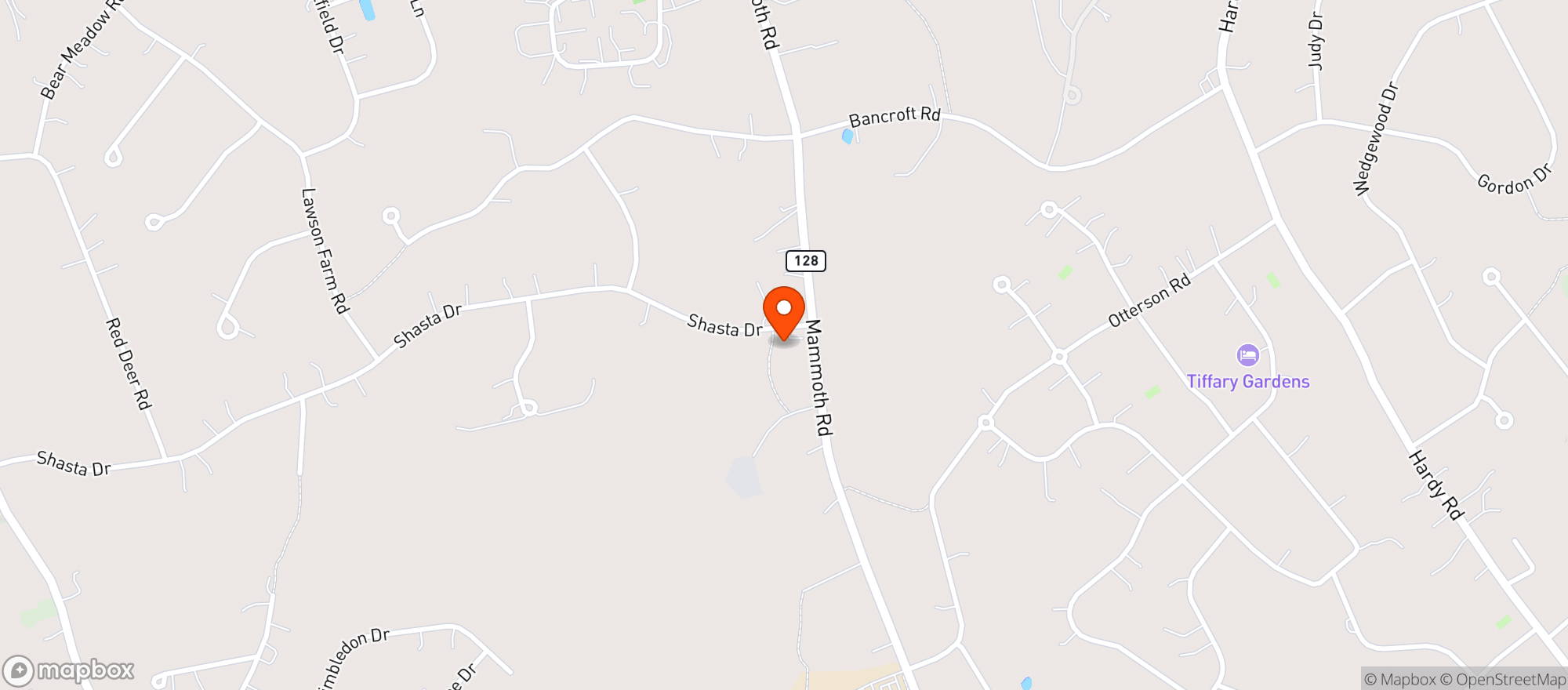 Map showing Nutfield Country Store