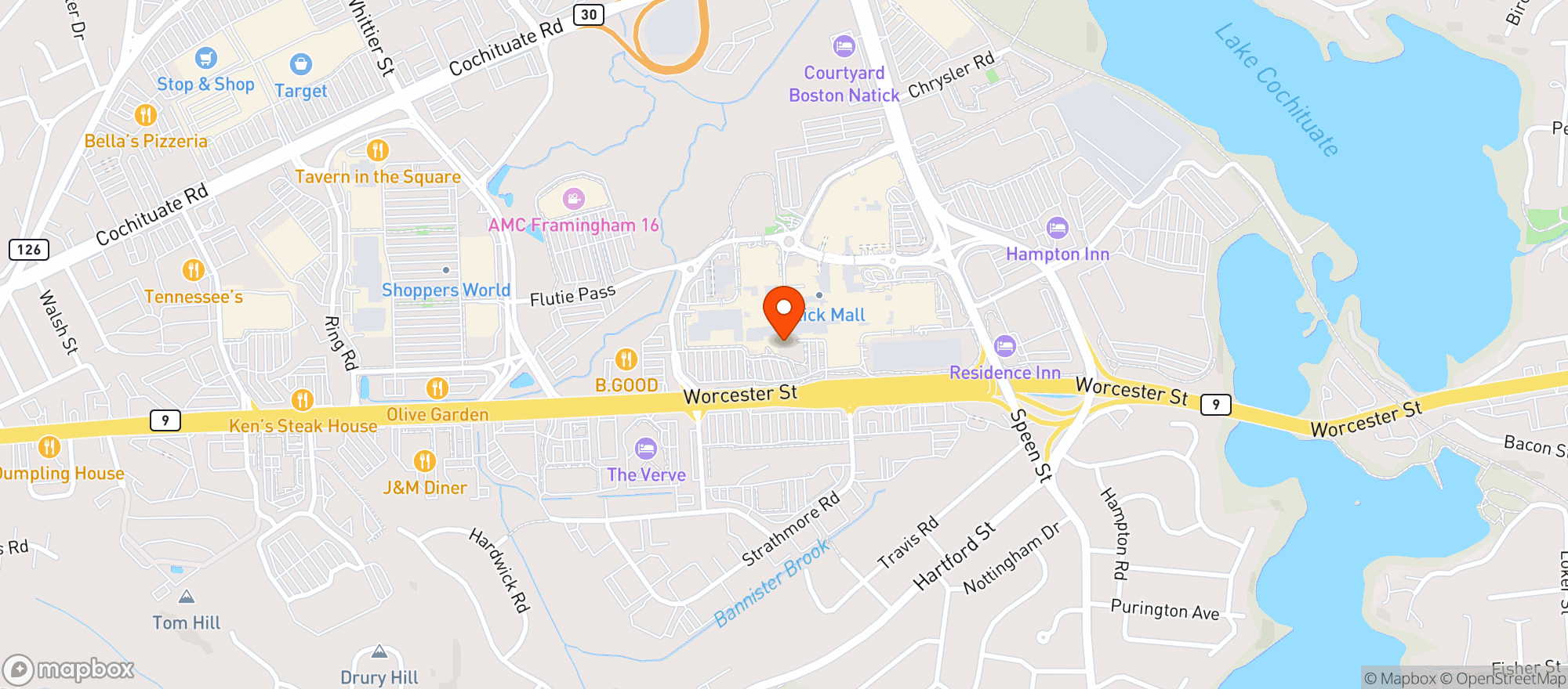 Map showing Puttshack