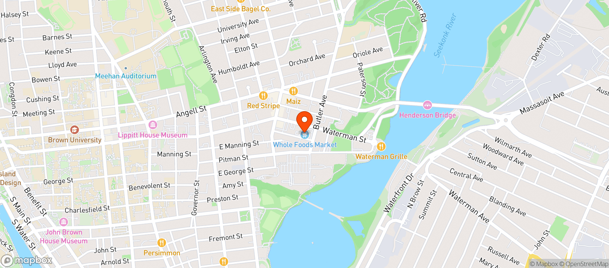 Map showing Whole Foods Market #10014
