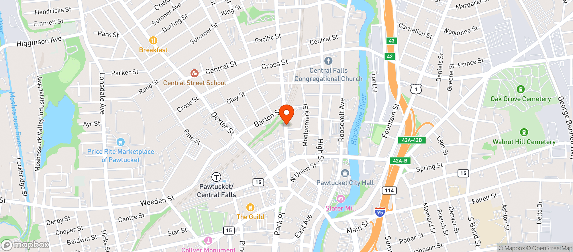 Map showing Liquor Palace