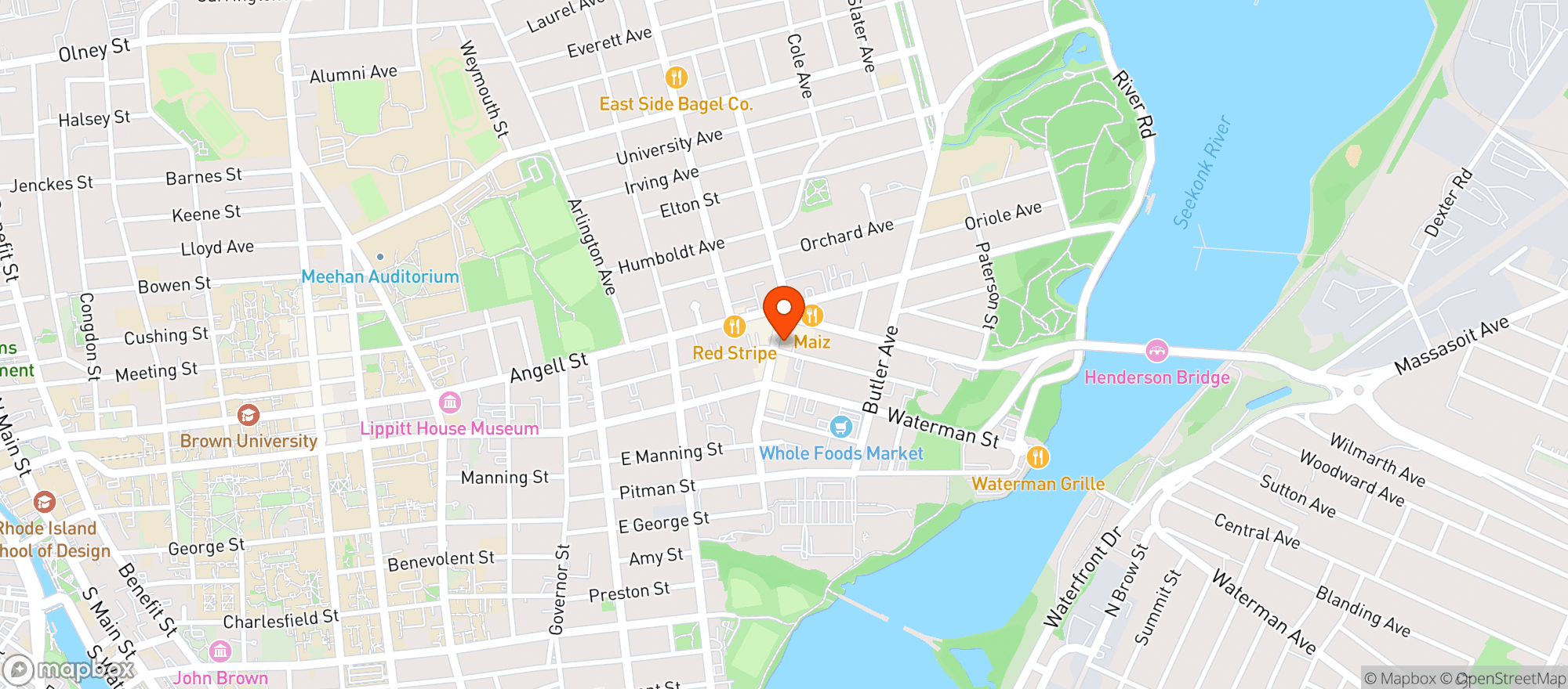 Map showing Pasta Beach