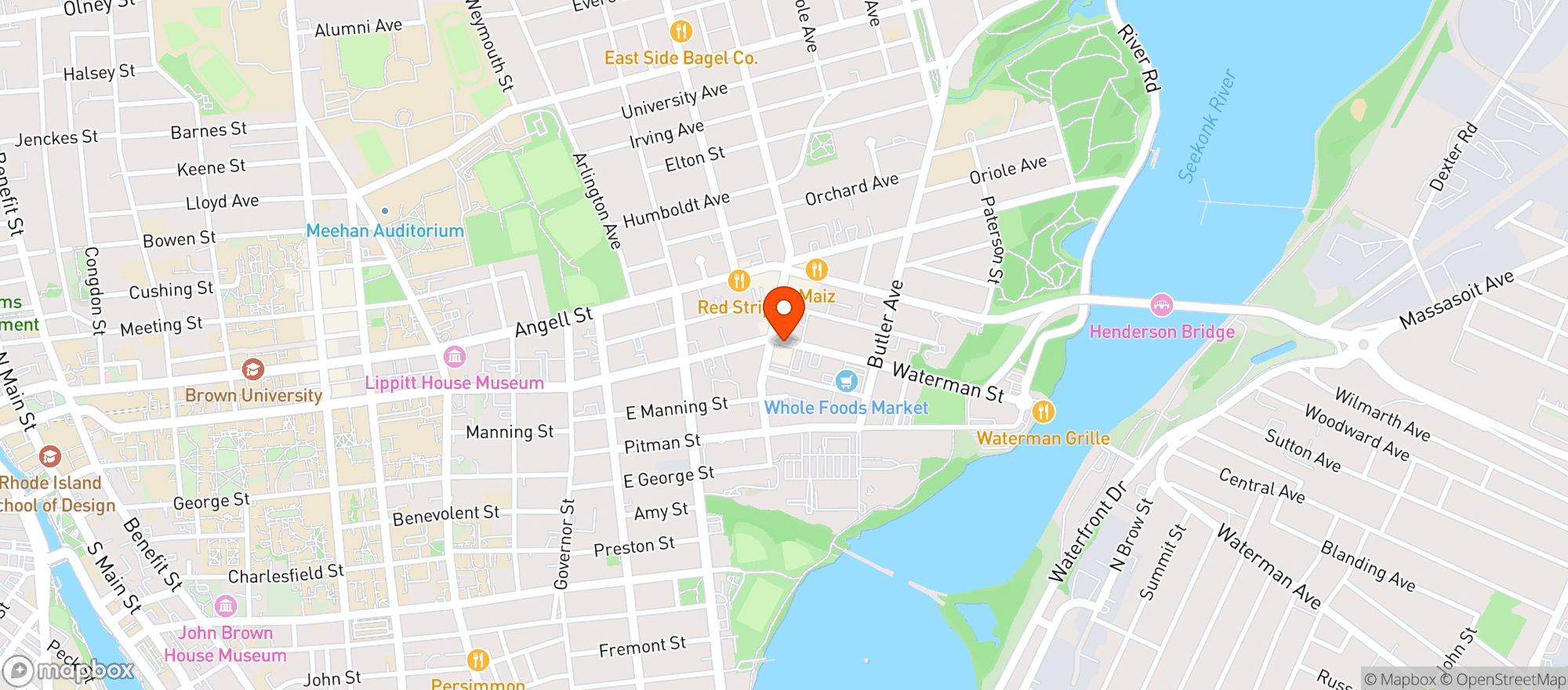 Map showing Mare Rooftop