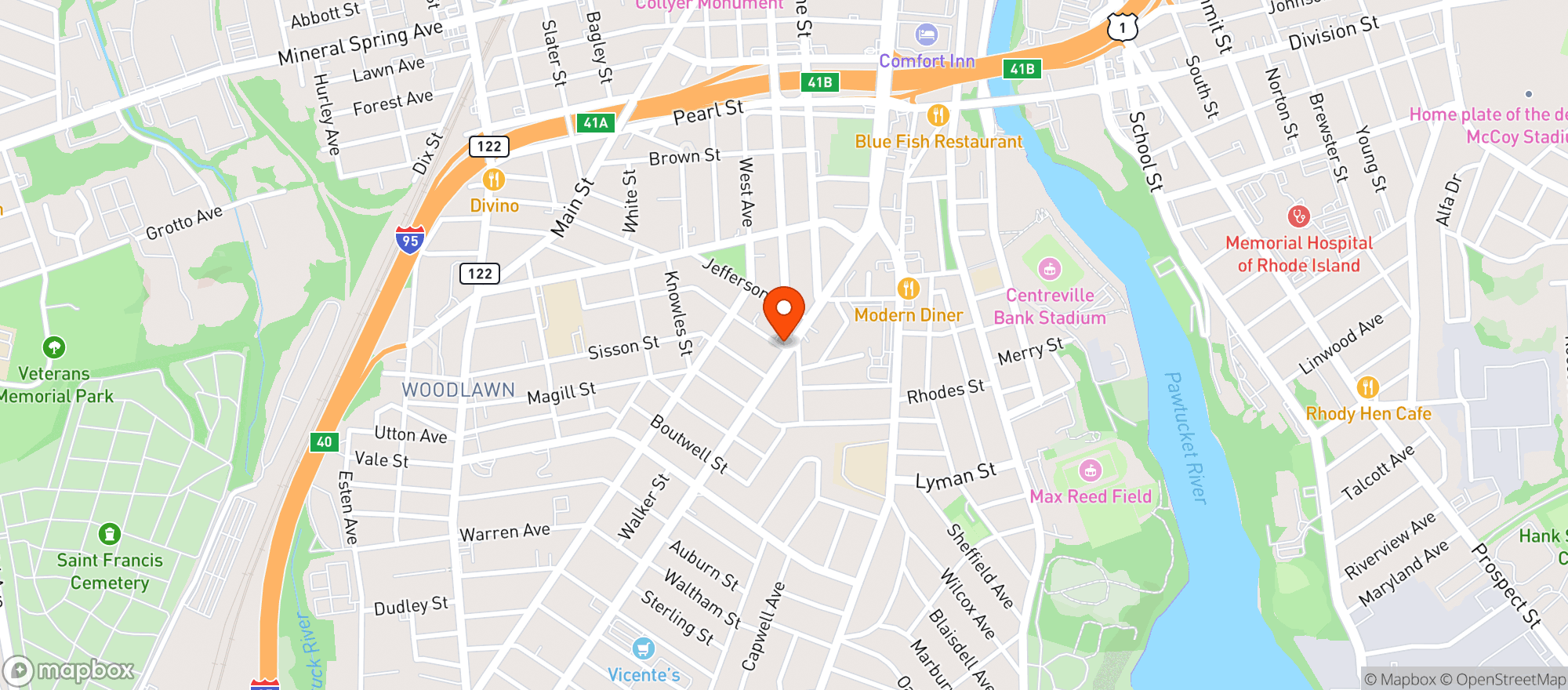 Map showing Murphy's Liquors