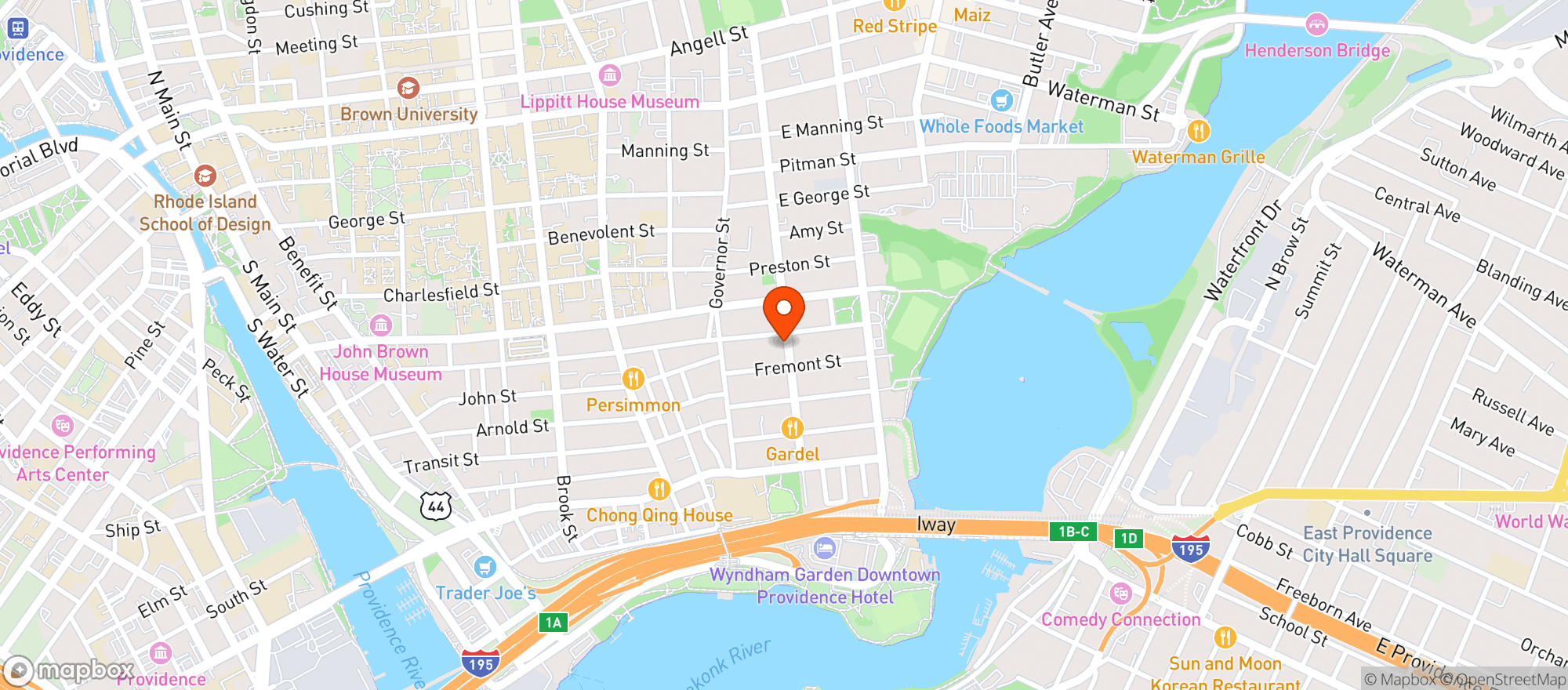 Map showing Captain Seaweeds