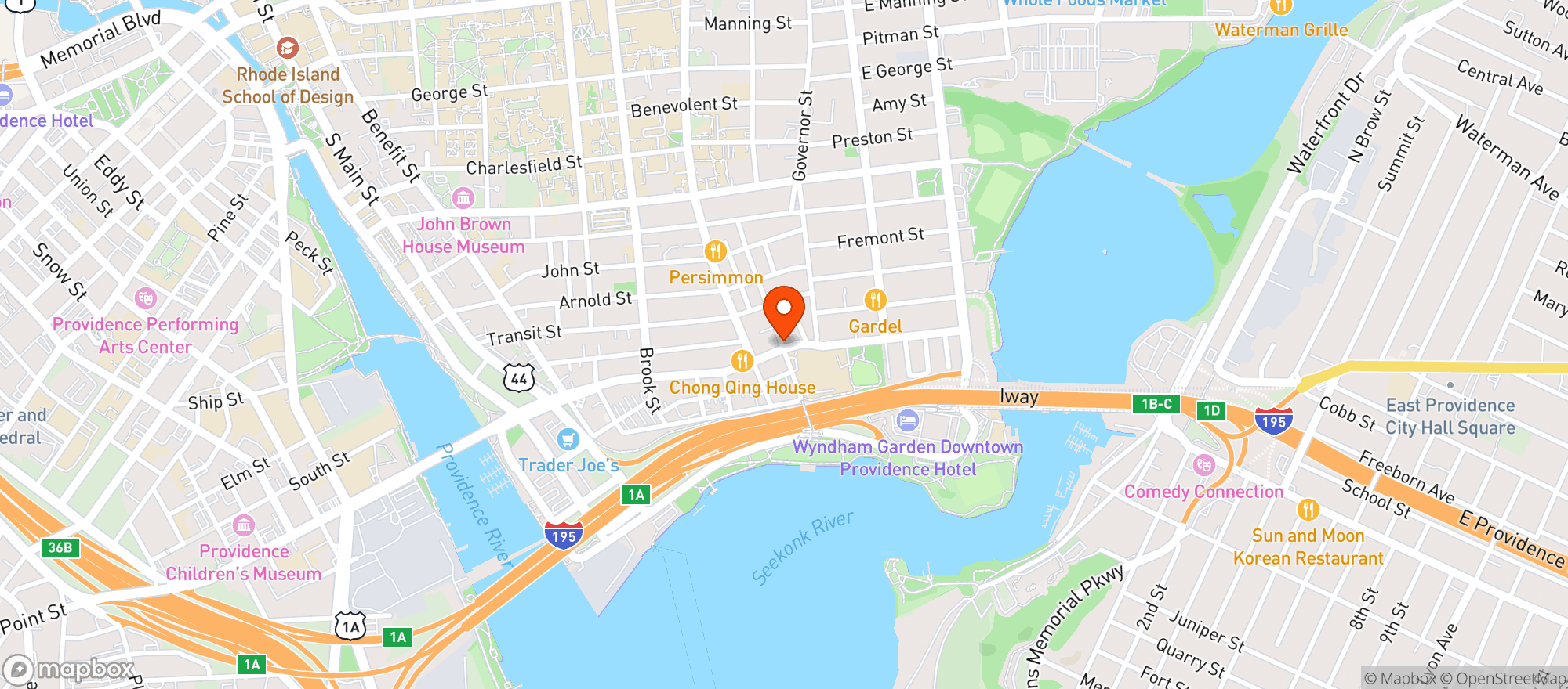 Map showing Jennifer Olson LLC (DBA Rose Mart Coffee)