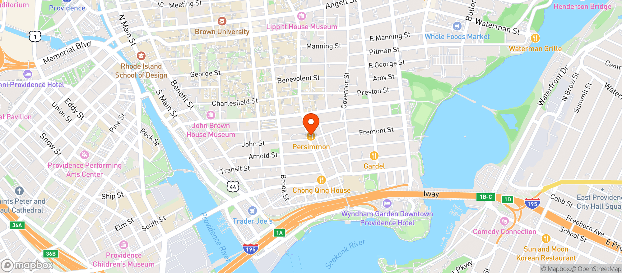 Map showing Persimmon