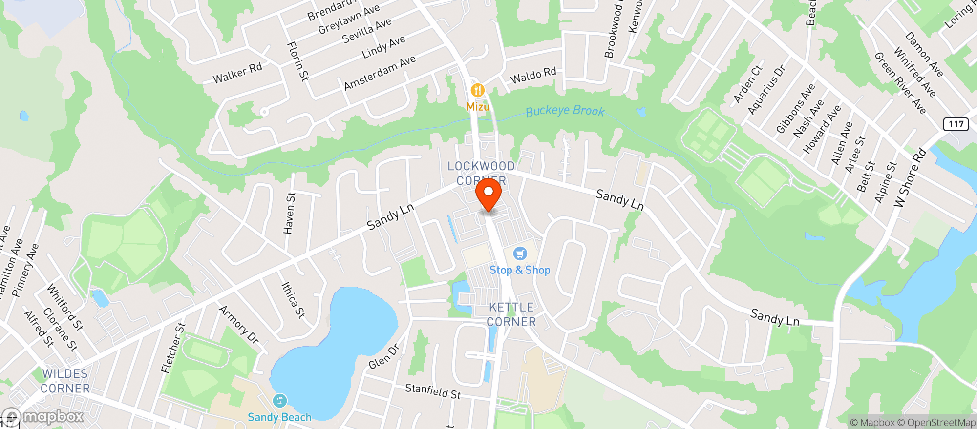 Map showing Haxtons West Bay Liquors