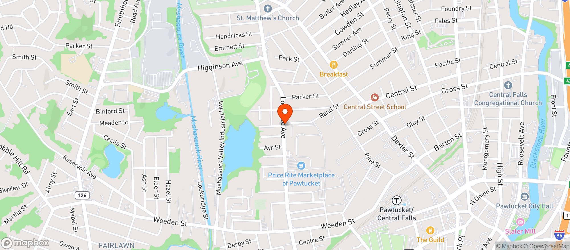 Map showing Lonsdale Liquor & More