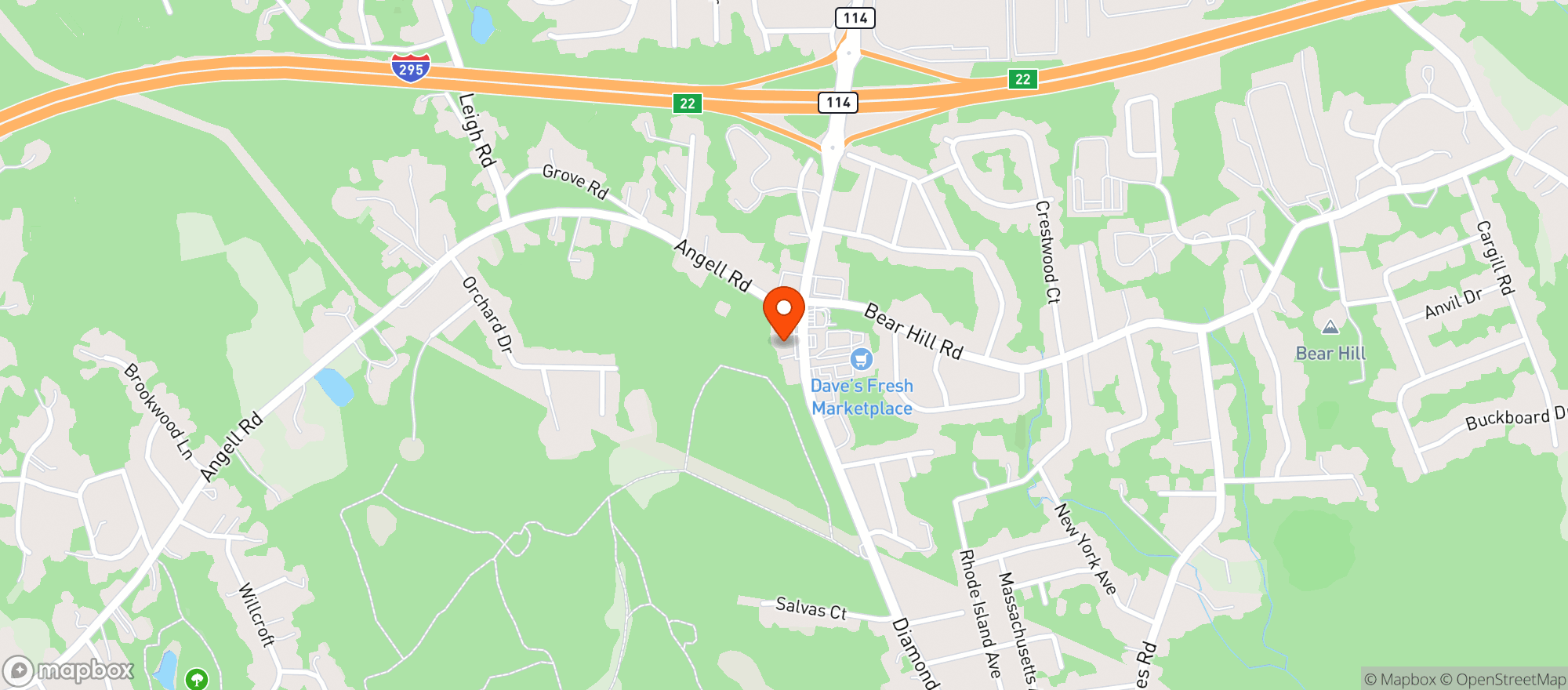 Map showing Pop's Liquors