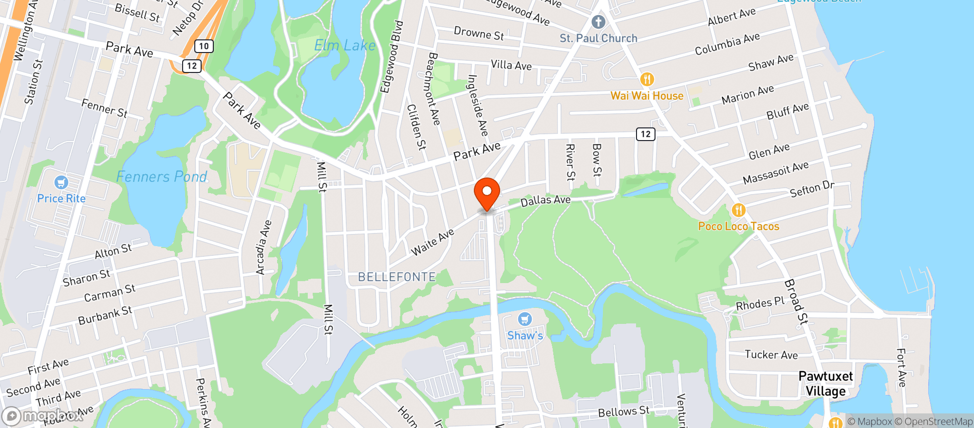 Map showing Stop & Shop