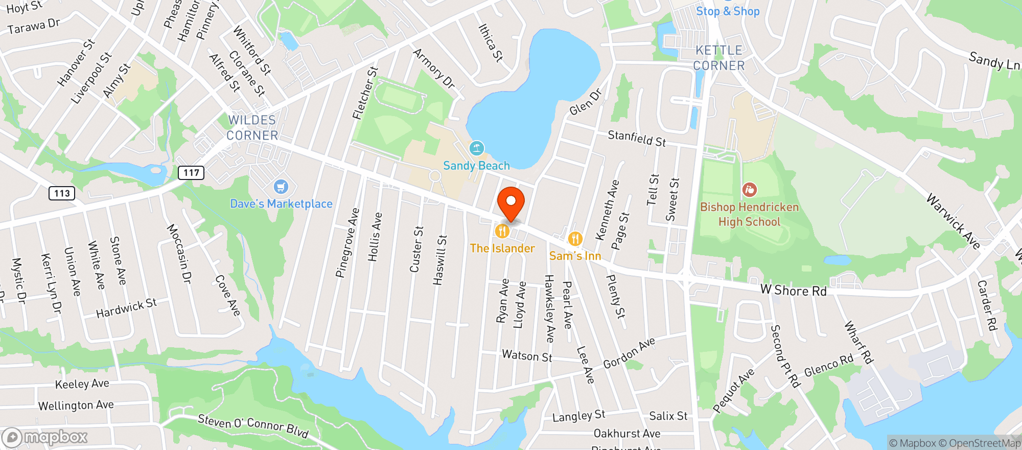 Map showing Divine Restaurant