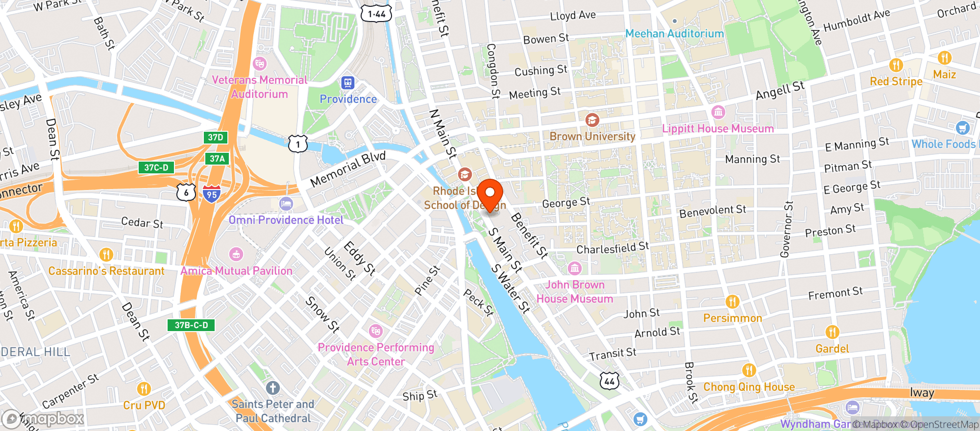 Map showing Parkside Rotisserie