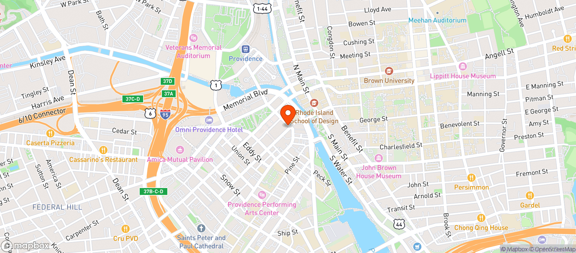 Map showing The Beatrice