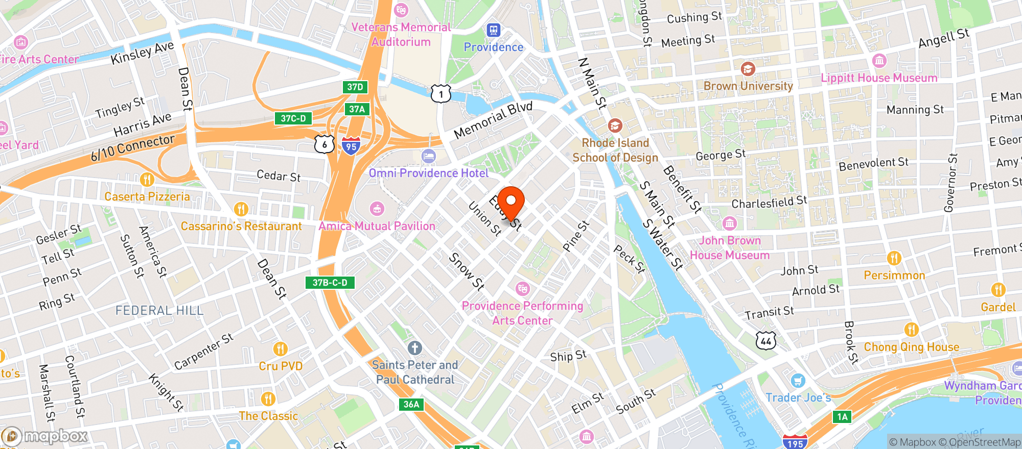 Map showing ENO FINE WINE & SPIRITS
