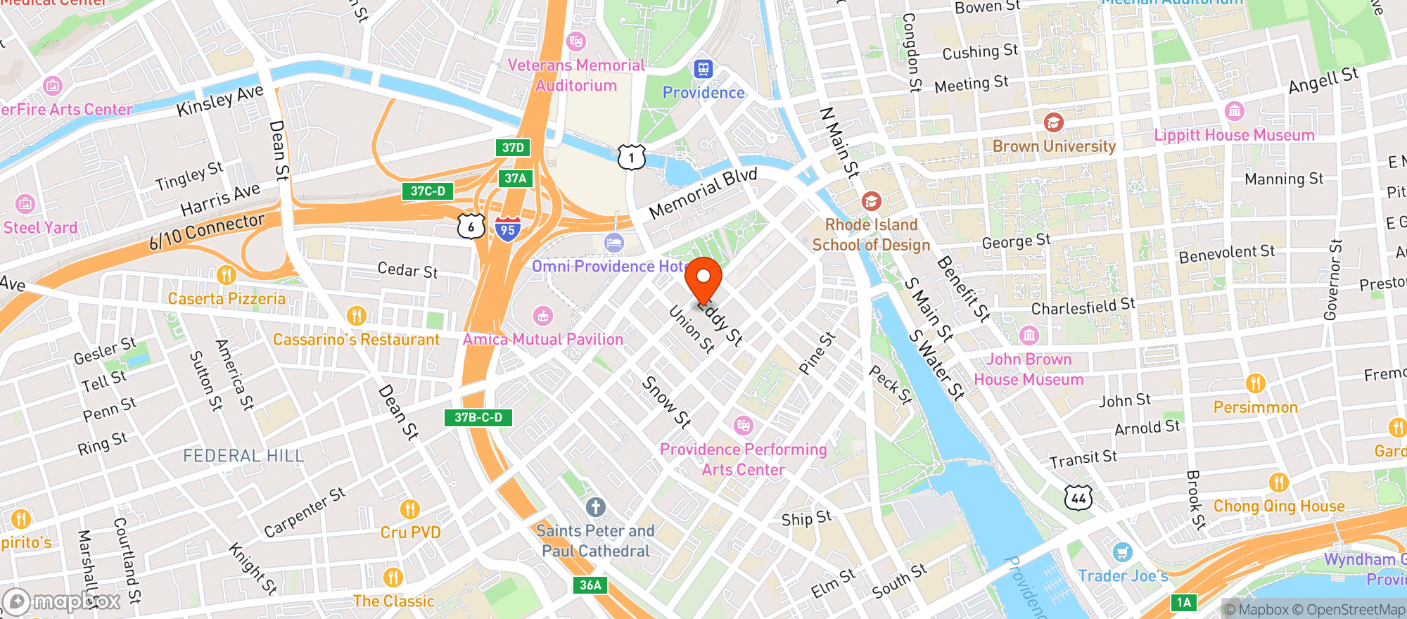 Map showing Salon Bar