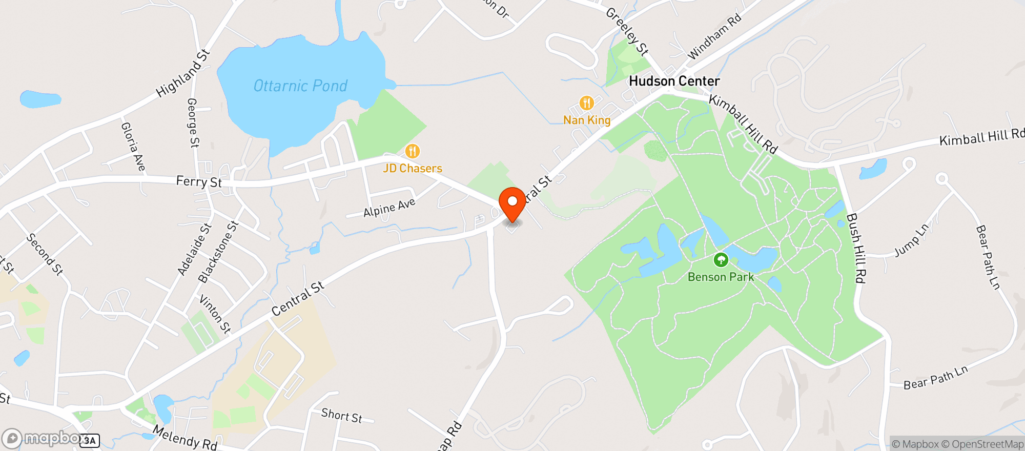 Map showing Cumberland Farms #005400