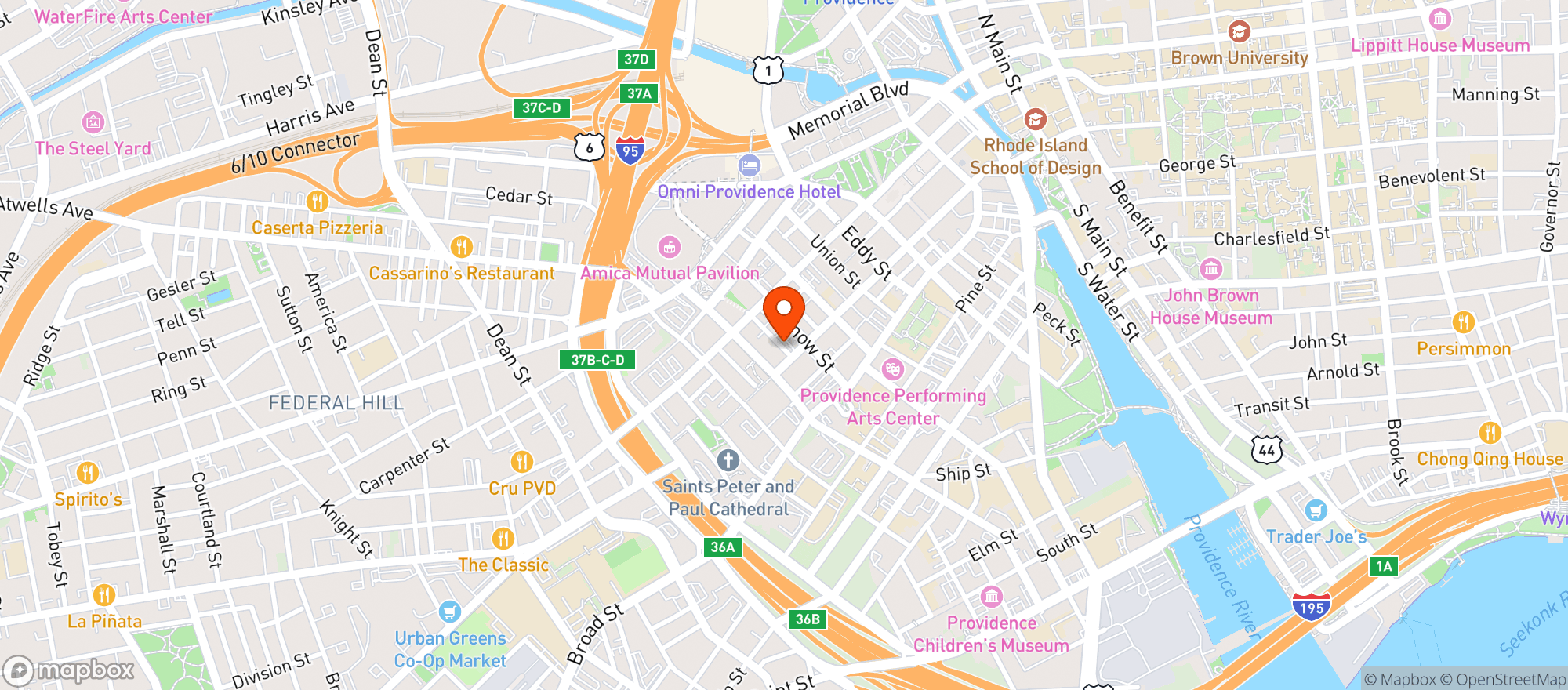 Map showing Ptx Lounge