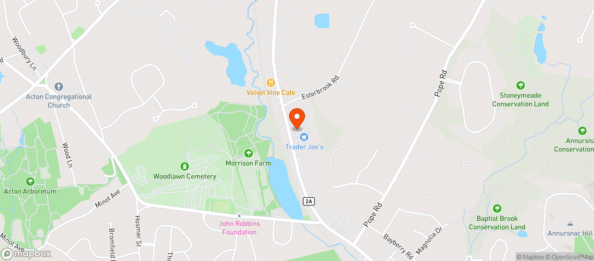 Map showing X Golf