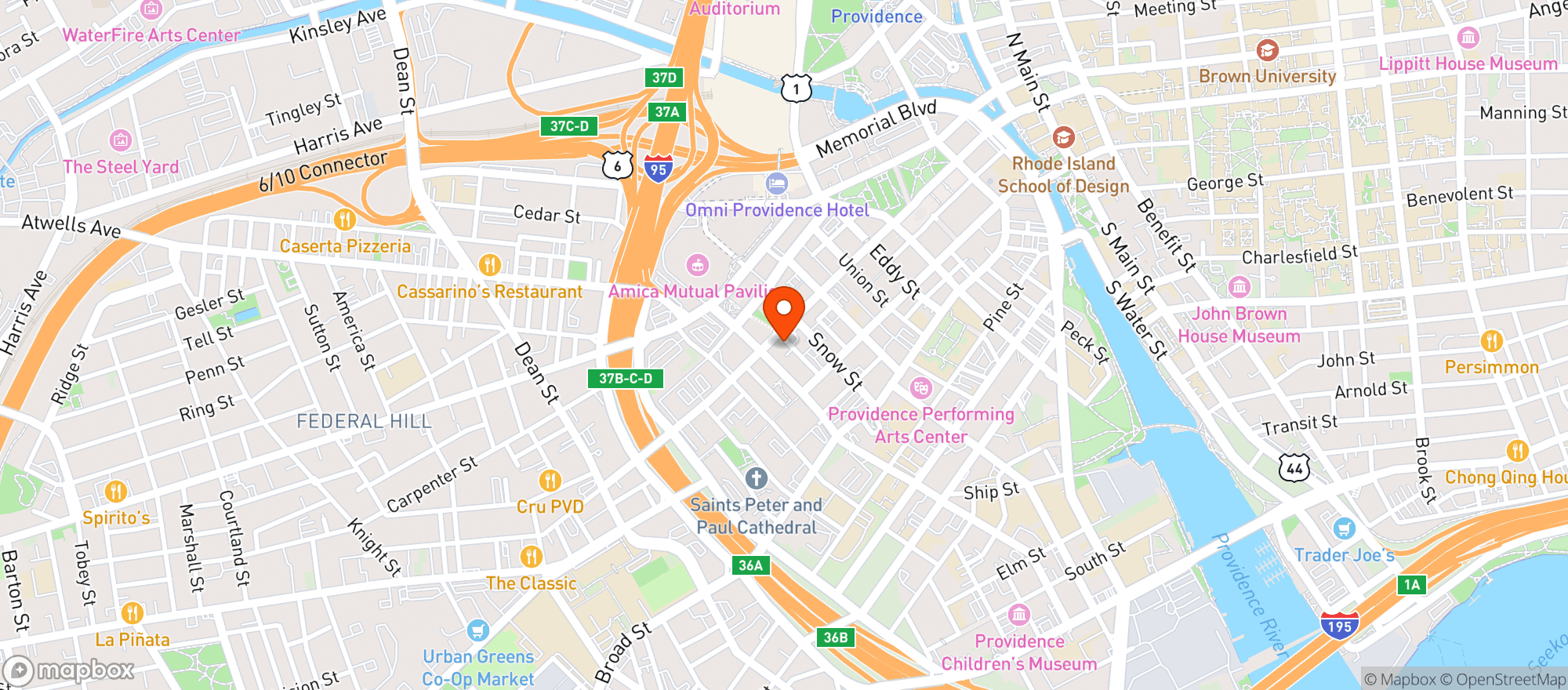 Map showing Rosalina