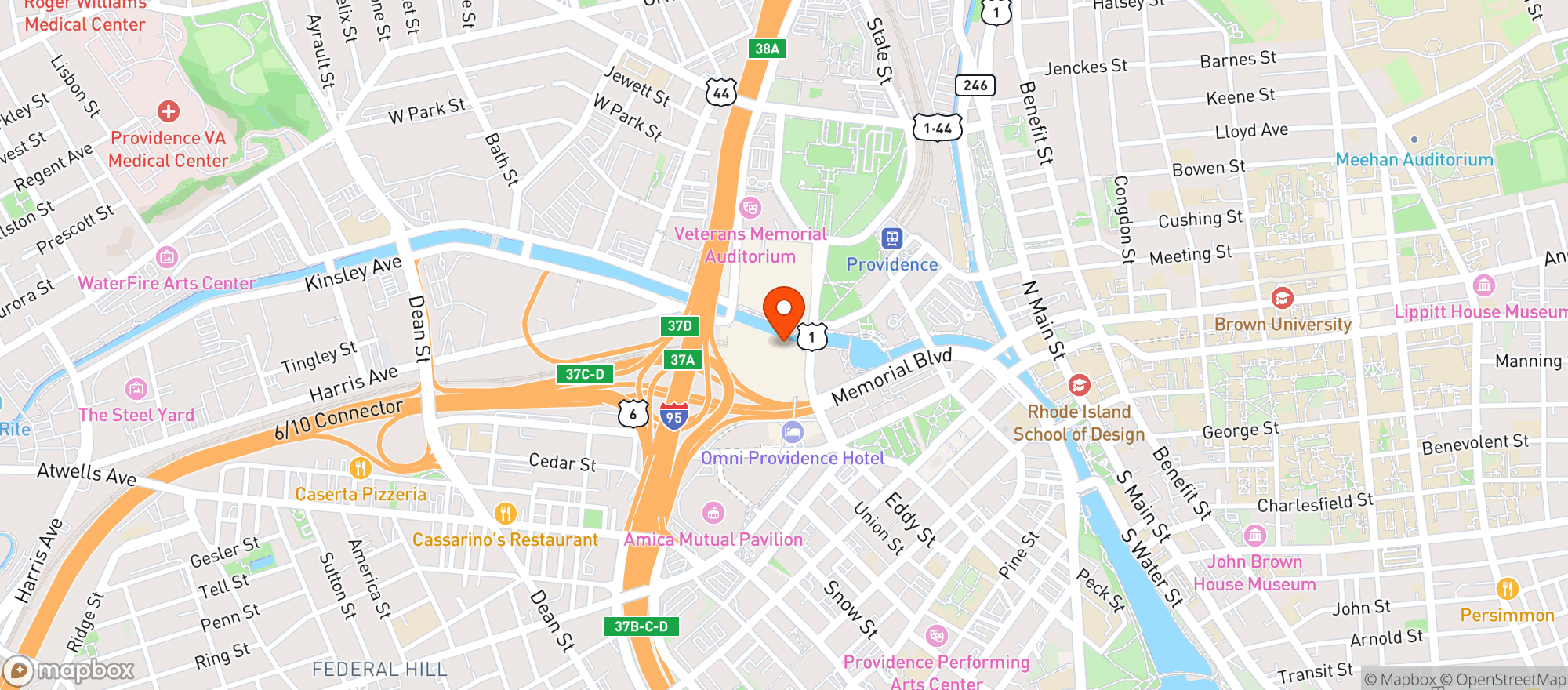 Map showing Cheesecake Factory #32