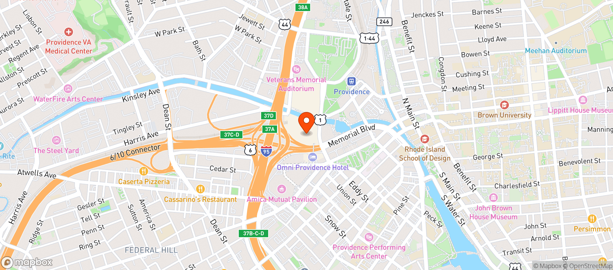 Map showing P F Changs China Bistro #9879