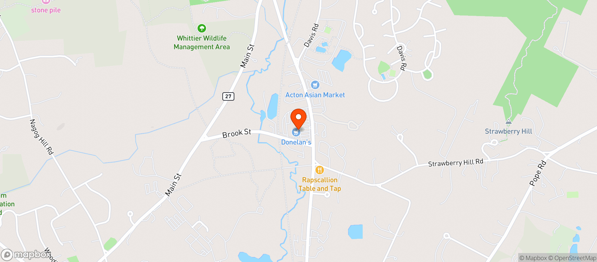Map showing Donelans Supermarket