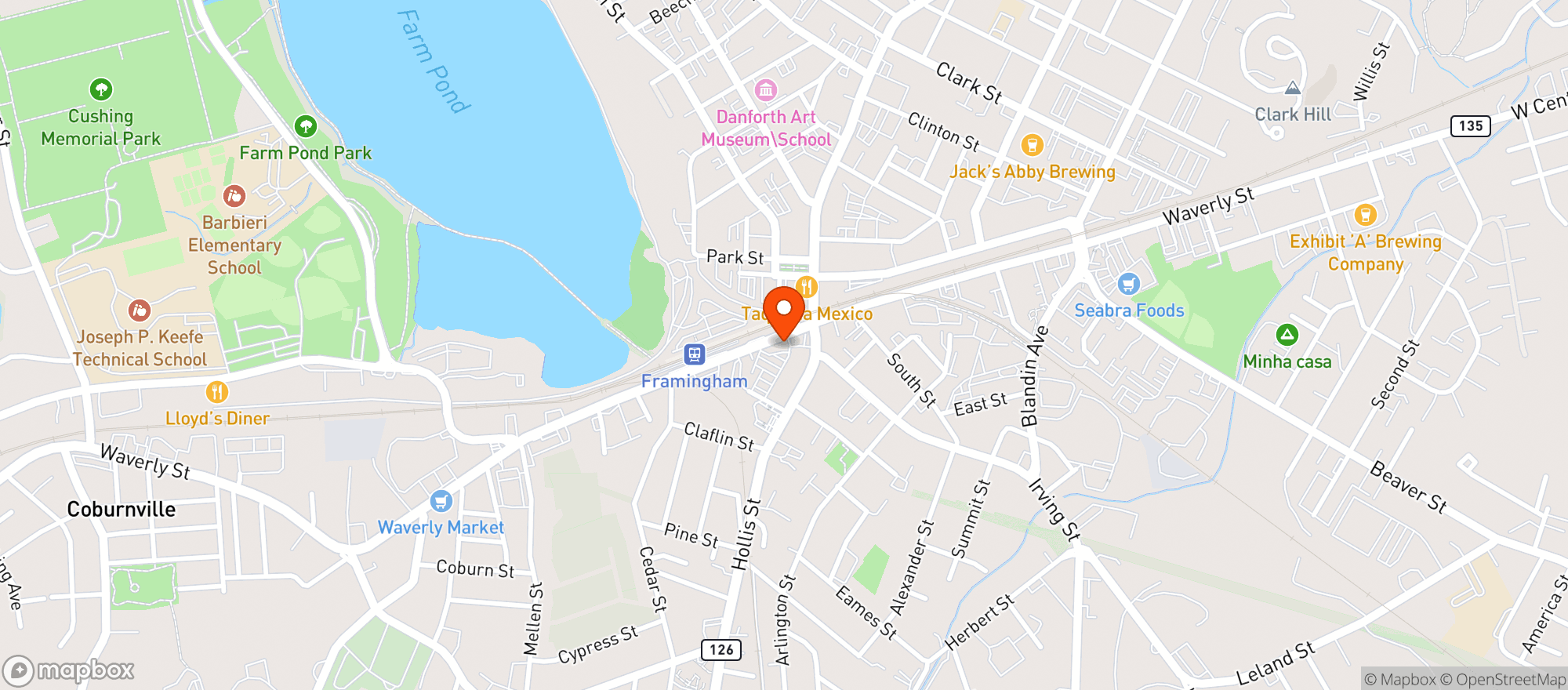 Map showing Old Station Wine & Spirits